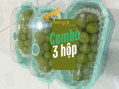 Nho mẫu đơn, nho sữa | combo 3 hộp - SH228