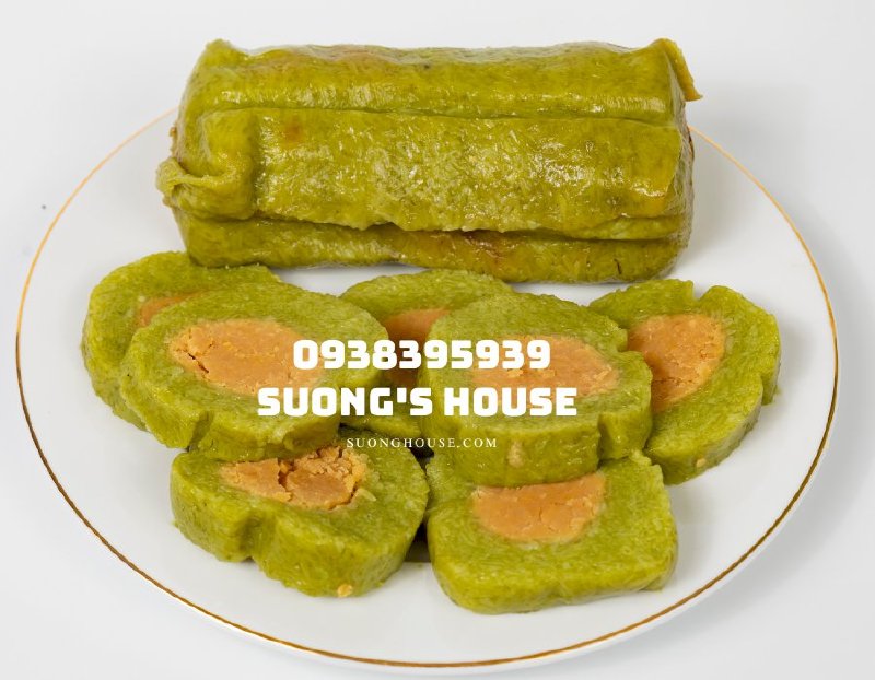 Mua Bánh tét ngon thập cẩm, nhân chuối, nhân đậu lá dứa 1kg/đòn nhà Suong's House làm nên sắc Tết