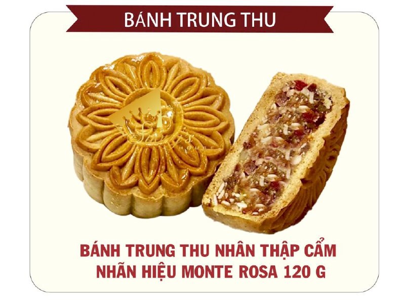 Bánh Trung thu nhân thập cẩm Monte Rosa 120g - SH215