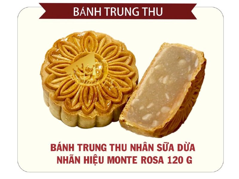 Bánh Trung thu nhân sữa dừa Monte Rosa 120g - SH214