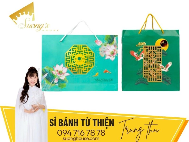 Hộp bánh Trung thu vị dừa, vị thập cẩm cho từ thiện Như Ý - SH213