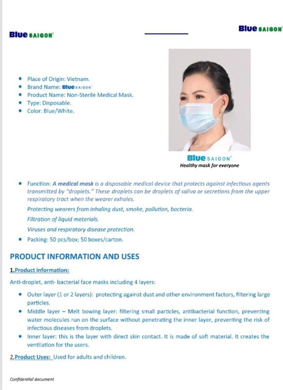 Khẩu trang y tế combo 5 hộp chuẩn FDA -SH143