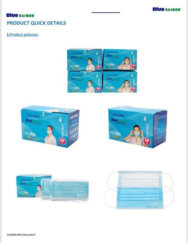 Khẩu trang y tế combo 5 hộp chuẩn FDA -SH143