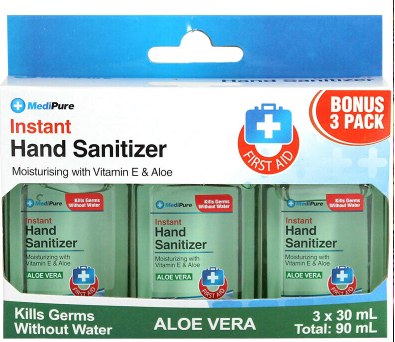Gel rửa tay khô Instant Hand Sanitizer Medipure - Aloe vera -SH62