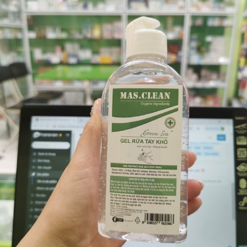 Nước rửa tay khô Green Organic ingredients - SH83