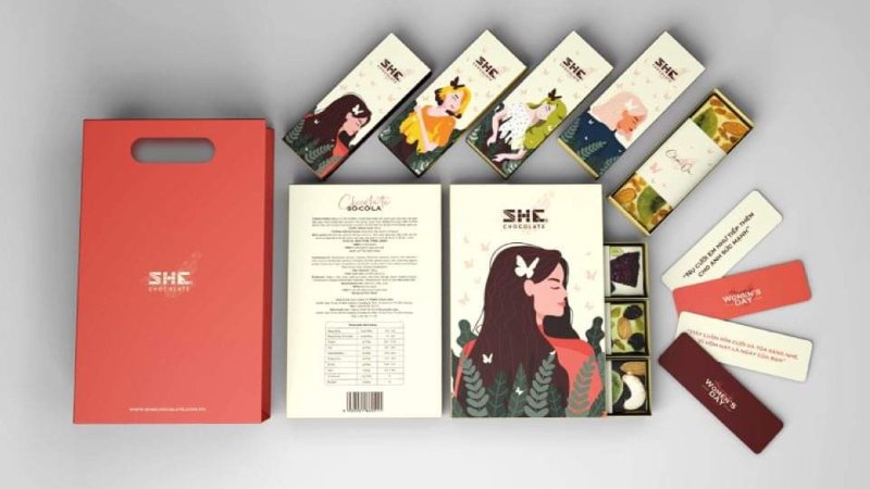 SHE Chocolate 4 bars - Women Day - SH54